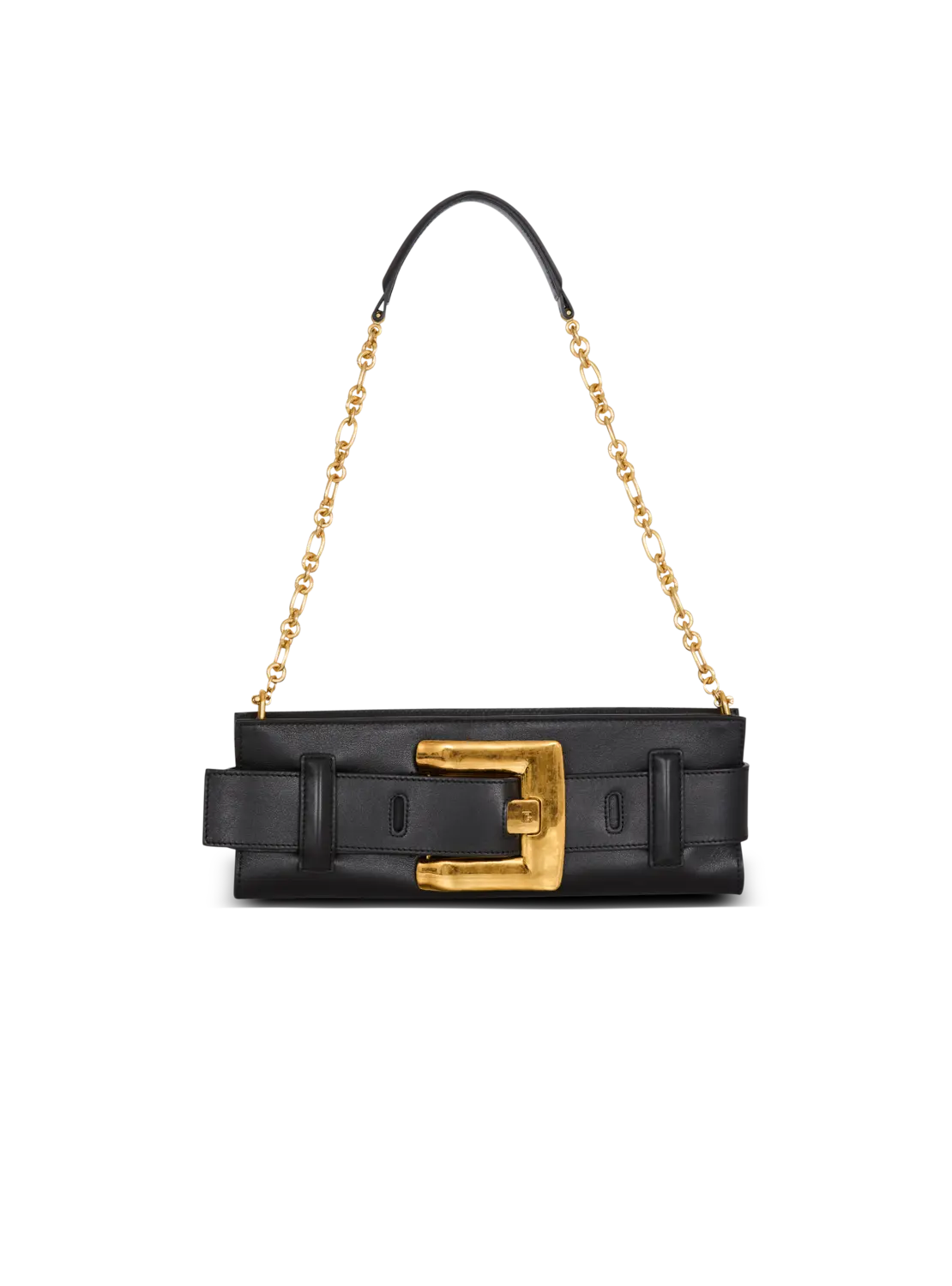 Клатч Anthem из телячьей кожи Balmain, черный
Клатч Anthem из телячьей кожи Balmain, черный