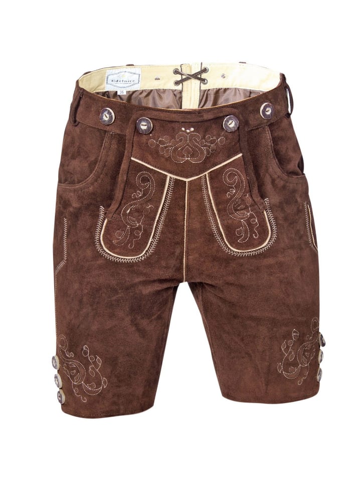 Edelnice Кожаные брюки темно-коричневого цвета
Edelnice Кожаные брюки темно-коричневого цвета