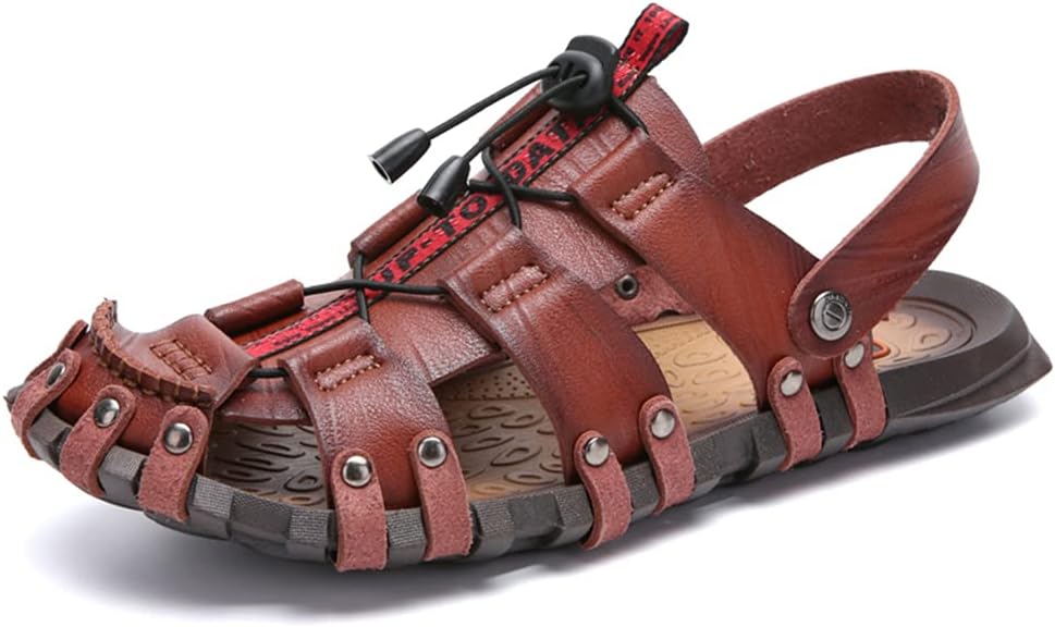 Мужские летние кожаные сандалии для рыбалки, удобные тапочки, повседневная обувь для пляжа и плавания Veslexth, красный
Мужские летние кожаные сандалии для рыбалки, удобные тапочки, повседневная обувь для пляжа и плавания Veslexth, красный