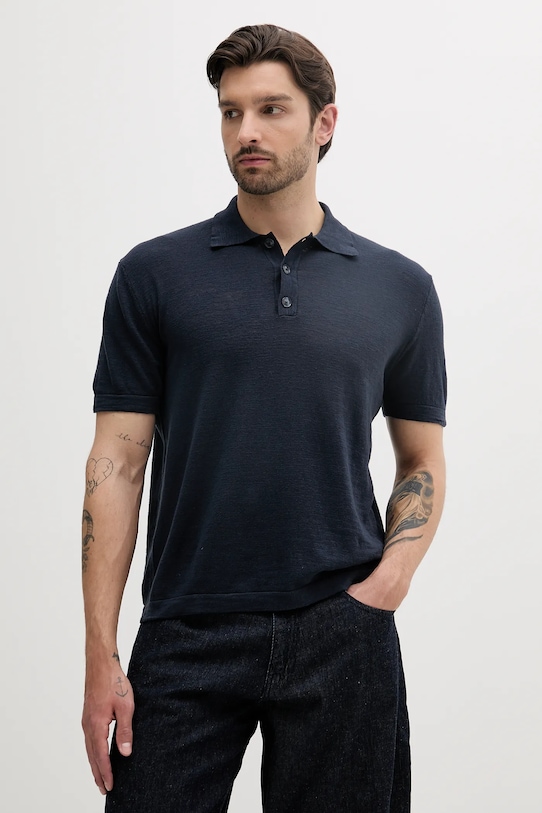 Поло с добавлением льна Sisley, темно-синий
Поло с добавлением льна Sisley, темно-синий