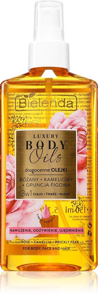 Роскошные масла для тела: роза + камелия + опунция для лица, тела и волос Bielenda, 150 мл
Роскошные масла для тела: роза + камелия + опунция для лица, тела и волос Bielenda, 150 мл