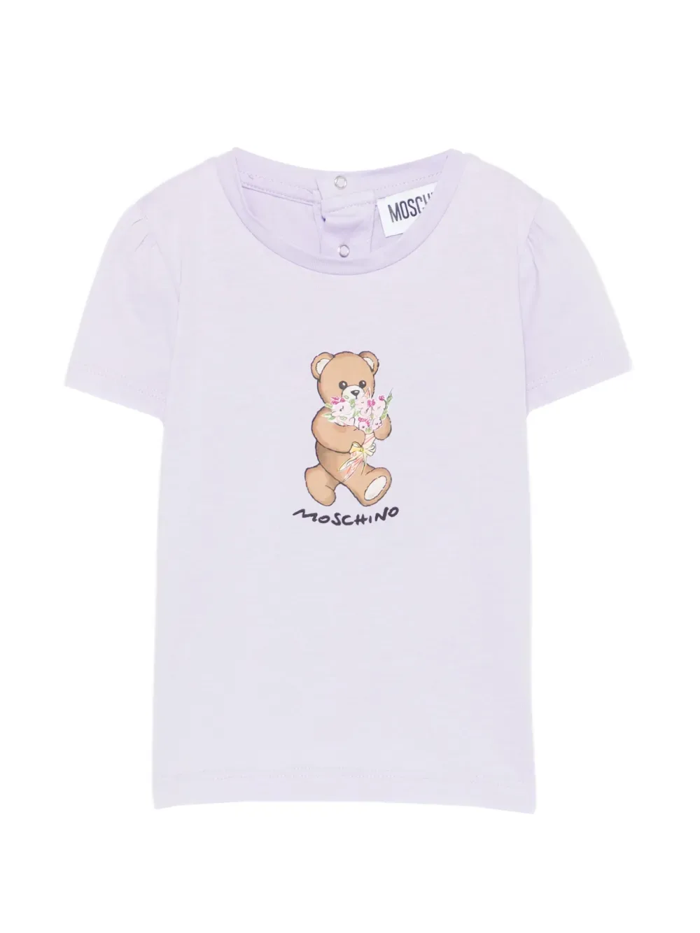 Футболка с изображением мишки Moschino Kids, фиолетовый
Футболка с изображением мишки Moschino Kids, фиолетовый