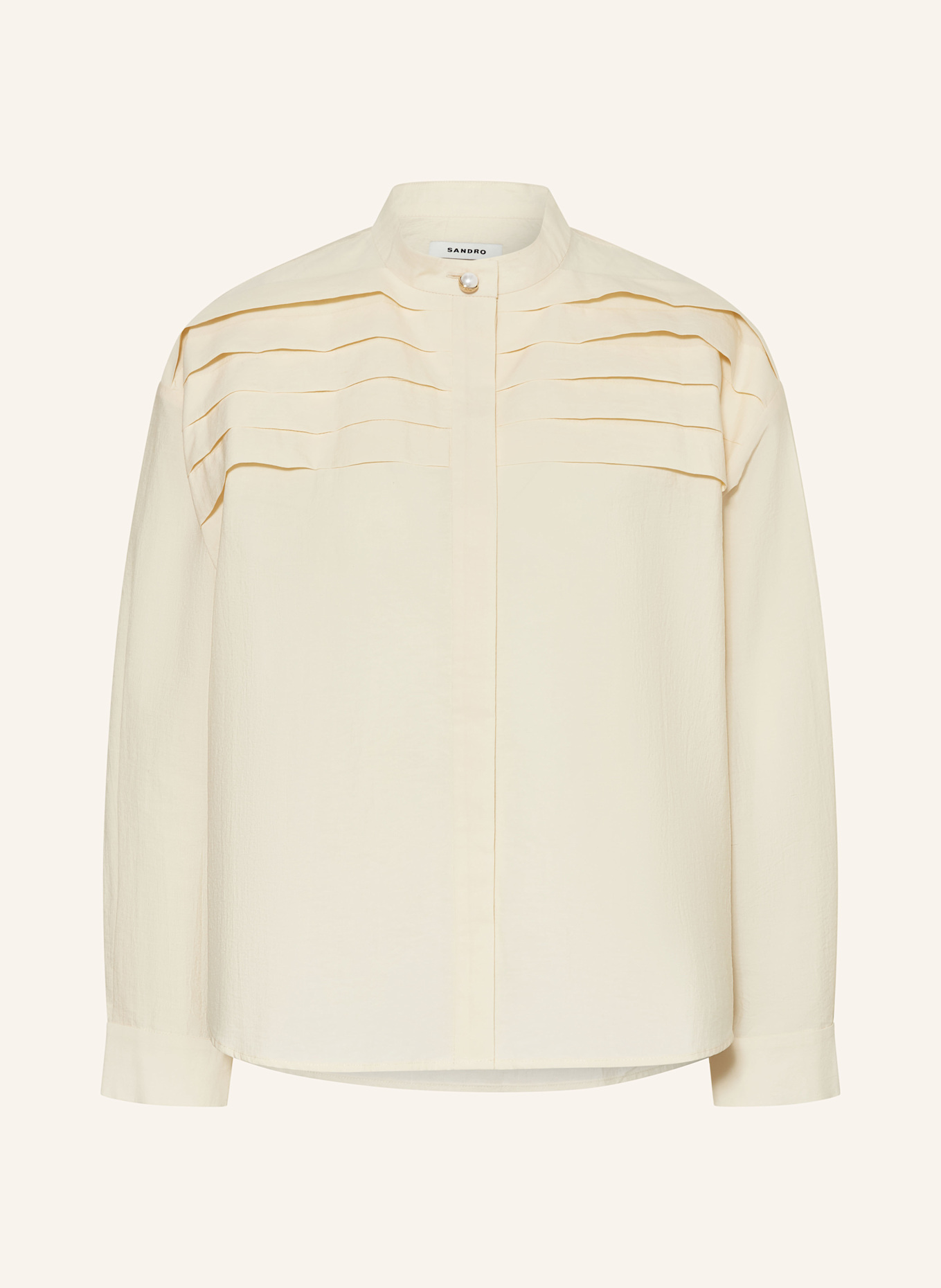 Рубашка блузка Sandro, экрю
Рубашка блузка Sandro, экрю