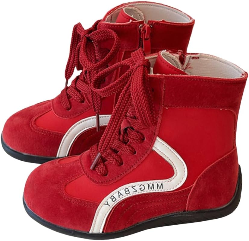 Девочкам полусапожки со шнуровкой до середины икры с боковой молнией, повседневные ботильоны XinYiQu, Red
Девочкам полусапожки со шнуровкой до середины икры с боковой молнией, повседневные ботильоны XinYiQu, Red