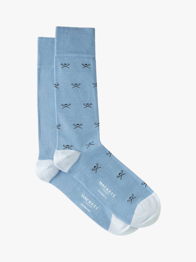 Принт с логотипом зонтика и однотонные носки для экипажа Hackett London, цвет Sea Blue
Принт с логотипом зонтика и однотонные носки для экипажа Hackett London, цвет Sea Blue