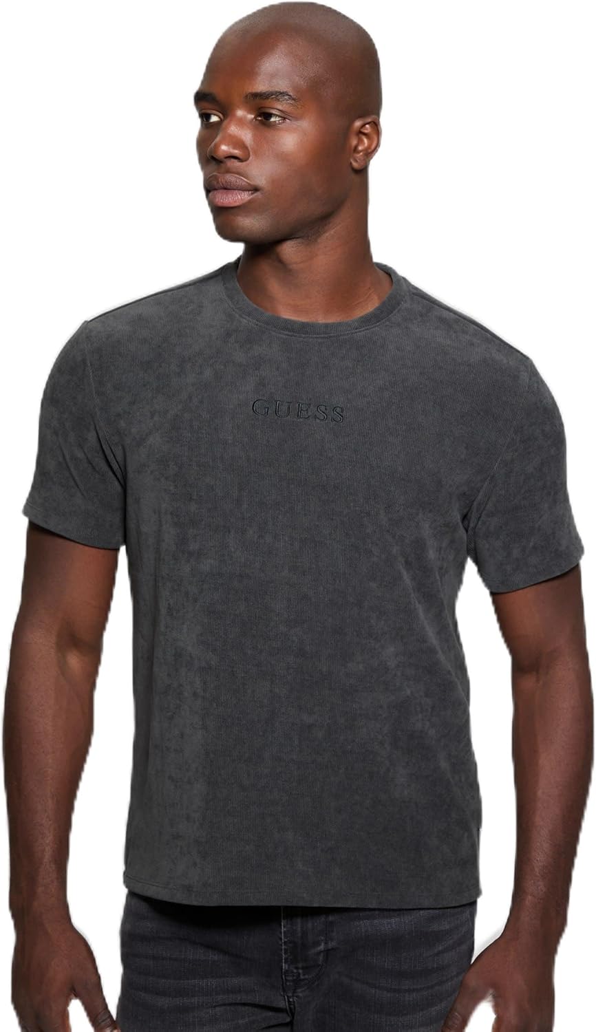 GUESS Мужская экологичная короткая толстовка Hawkins Rib Crew, New Asphalt Multi
GUESS Мужская экологичная короткая толстовка Hawkins Rib Crew, New Asphalt Multi