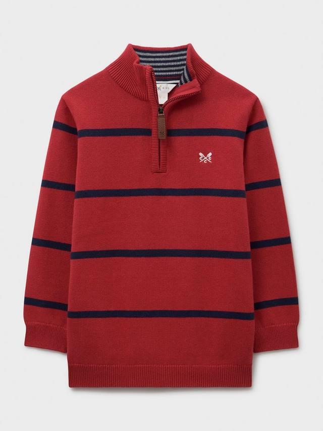 Детский половинный свитер с молнией в полоску из хлопка Crew Clothing, Multi Red
Детский половинный свитер с молнией в полоску из хлопка Crew Clothing, Multi Red