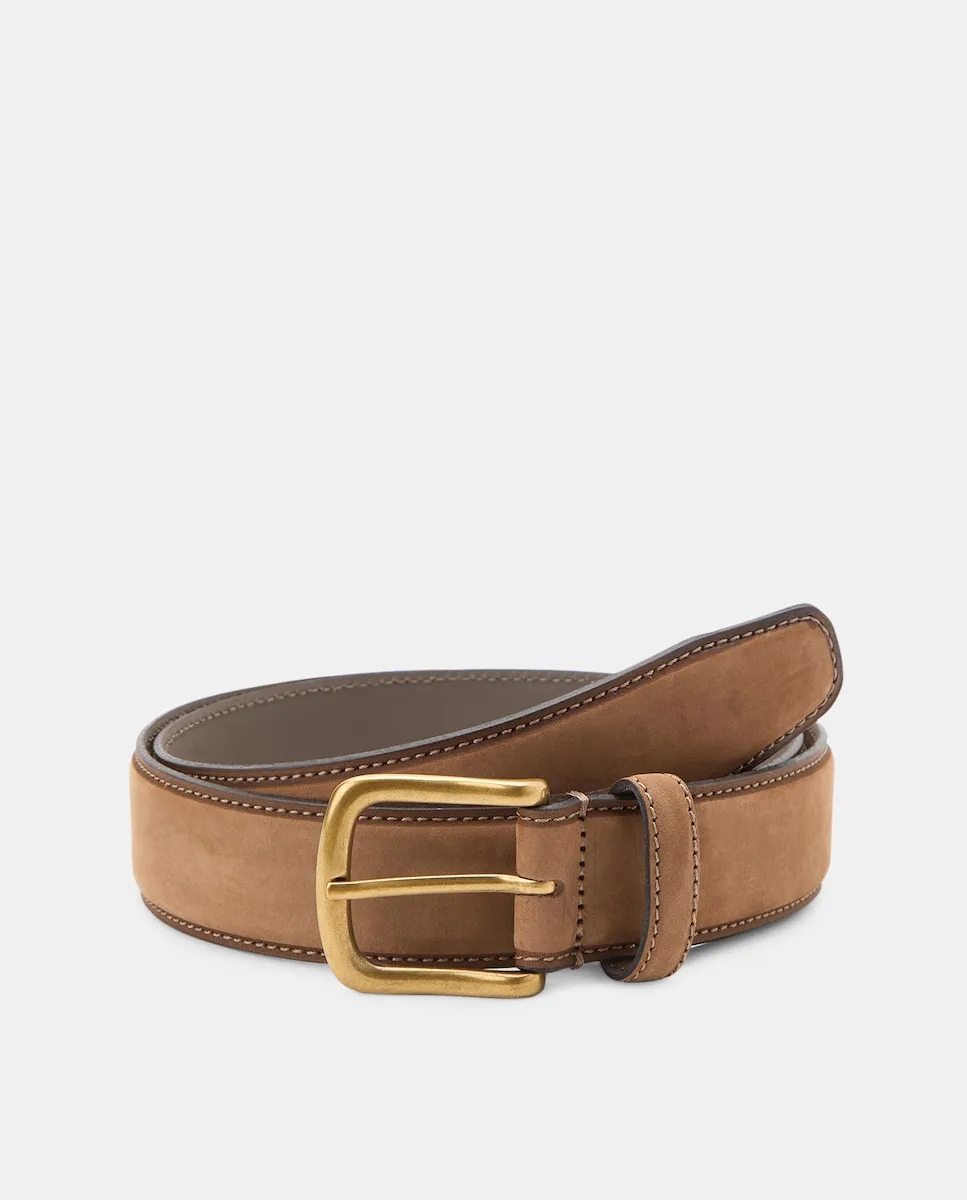 Ремень из нубуковой кожи Dustin, светло-коричневый
Ремень из нубуковой кожи Dustin, светло-коричневый