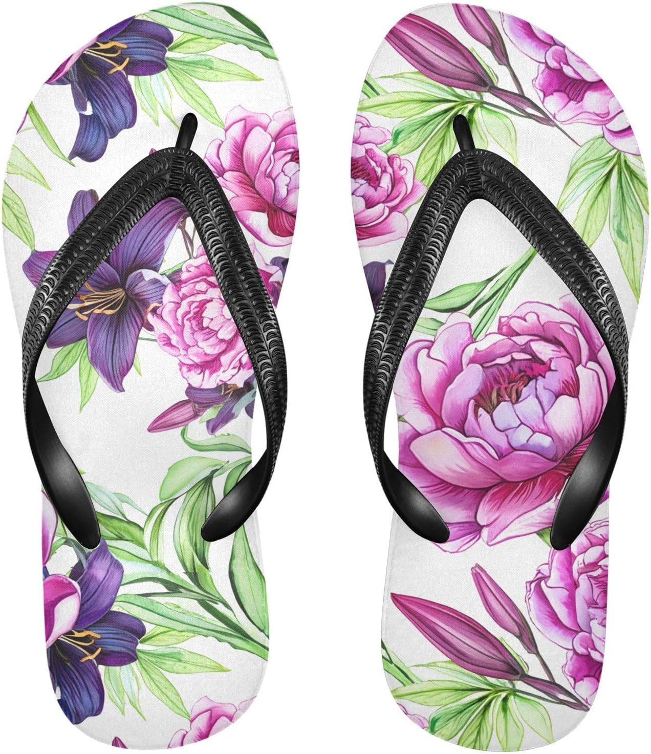 Женские и мужские пляжные шлепанцы Peony Floral White с цветочным принтом, резиновые, нескользящие, летние тапочки для душа и прогулки Sinestour
Женские и мужские пляжные шлепанцы Peony Floral White с цветочным принтом, резиновые, нескользящие, летние тапочки для душа и прогулки Sinestour