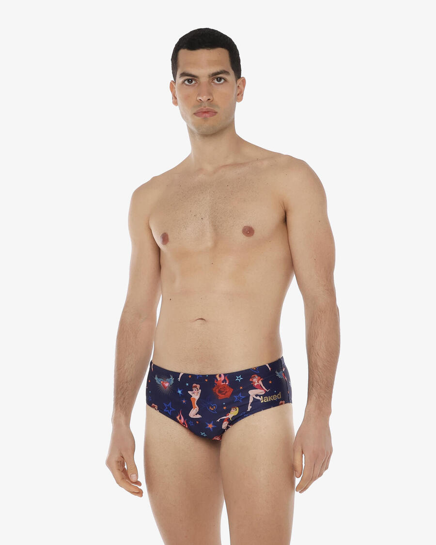 JAKED Синие синтетические мужские плавки
JAKED Синие синтетические мужские плавки