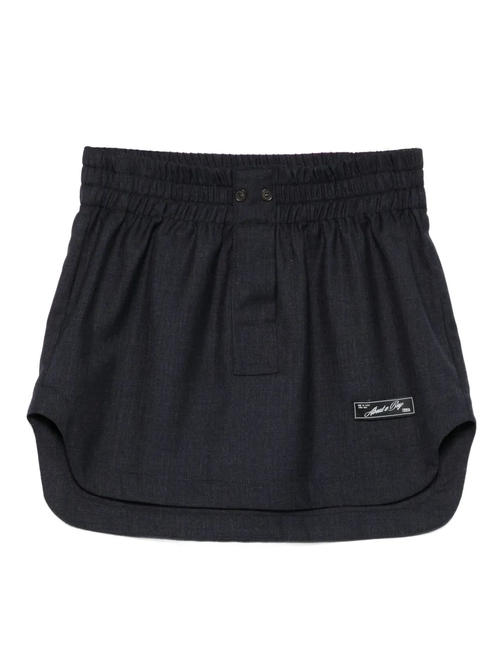 Юбка мини с нашивкой-логотипом Erika Cavallini, синий
Юбка мини с нашивкой-логотипом Erika Cavallini, синий