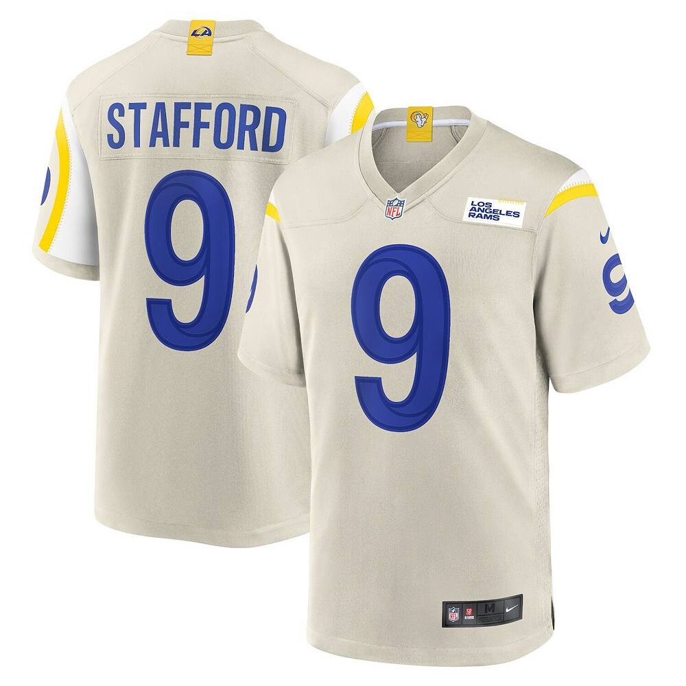 Мужское джерси Nike Matthew Stafford Bone Los Angeles Rams Game, цвет Lar Beige
Мужское джерси Nike Matthew Stafford Bone Los Angeles Rams Game, цвет Lar Beige