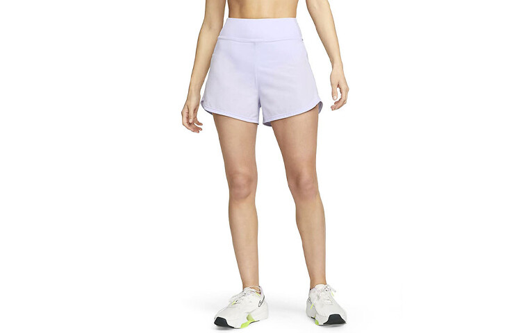 Спортивные шорты женские светло-фиолетовые Nike 
Спортивные шорты женские светло-фиолетовые Nike