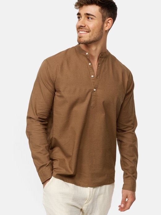 Рубашка с длинным рукавом waylon Indicode, бежевый 
Рубашка с длинным рукавом waylon Indicode, бежевый