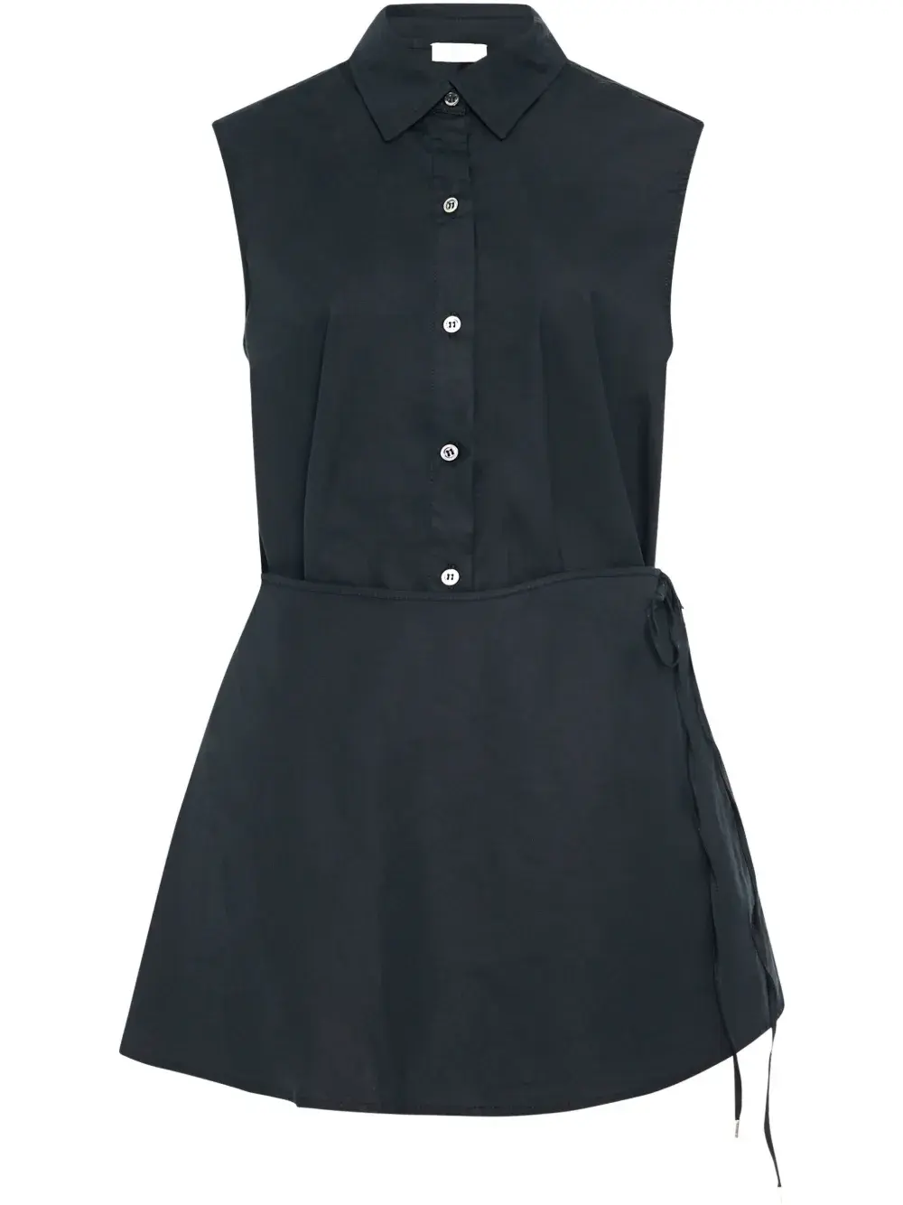 Рубашка асимметричного кроя без рукавов Rosetta Getty, черный
Рубашка асимметричного кроя без рукавов Rosetta Getty, черный