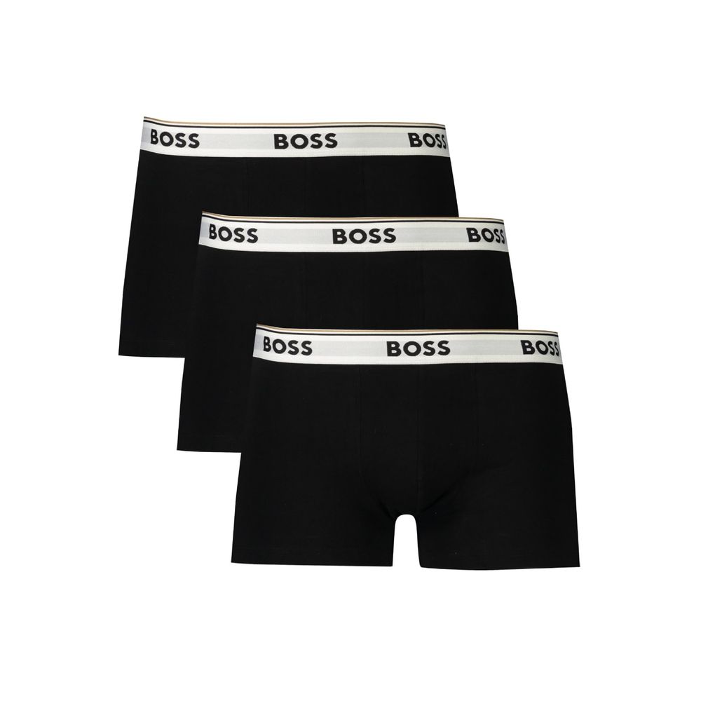 Черные хлопковые мужские боксеры Hugo Boss, черный
Черные хлопковые мужские боксеры Hugo Boss, черный