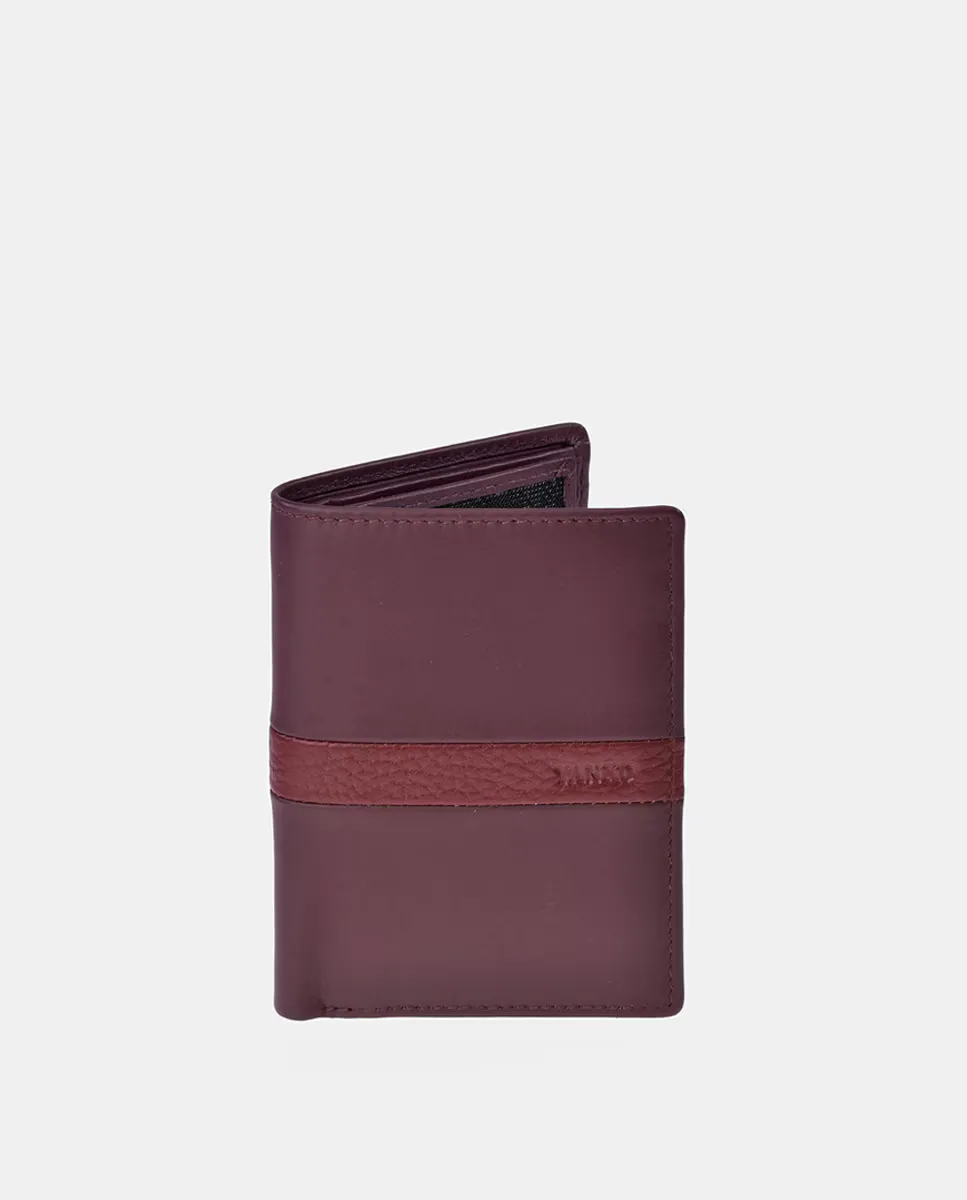 Мужской кошелек для карточек YANKO из черной кожи, бордовый
Мужской кошелек для карточек YANKO из черной кожи, бордовый