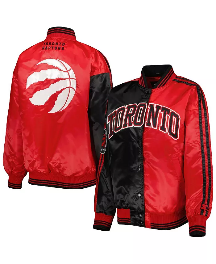 Женская чёрно-красная университетская куртка Toronto Raptors Split Colorblock Satin Full Snap Starter
Женская чёрно-красная университетская куртка Toronto Raptors Split Colorblock Satin Full Snap Starter