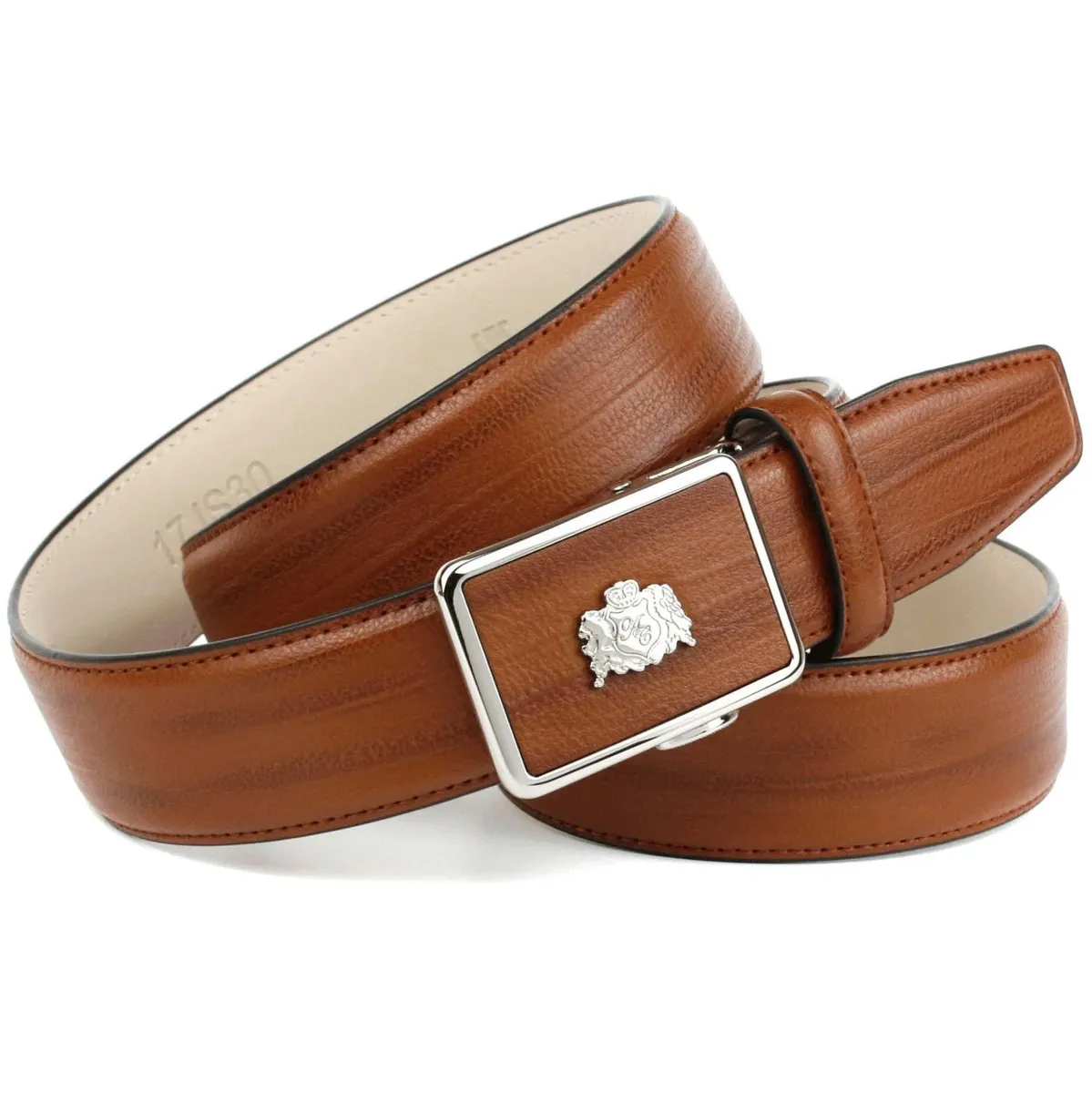 Кожаный ремень Anthoni Crown, винтажный вид, пряжка с гербом, цвет Cognac
Кожаный ремень Anthoni Crown, винтажный вид, пряжка с гербом, цвет Cognac