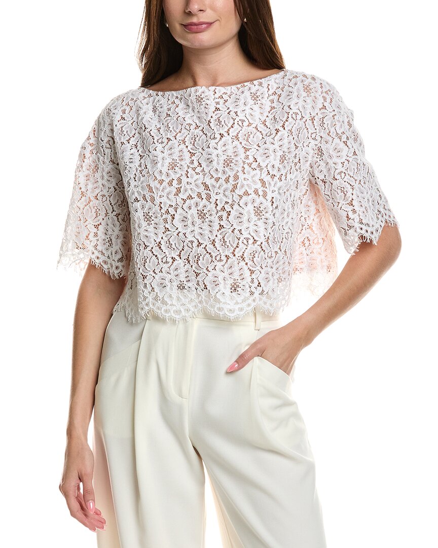 Michael Kors Collection кружевной топ из смесового шелка, белый
Michael Kors Collection кружевной топ из смесового шелка, белый
