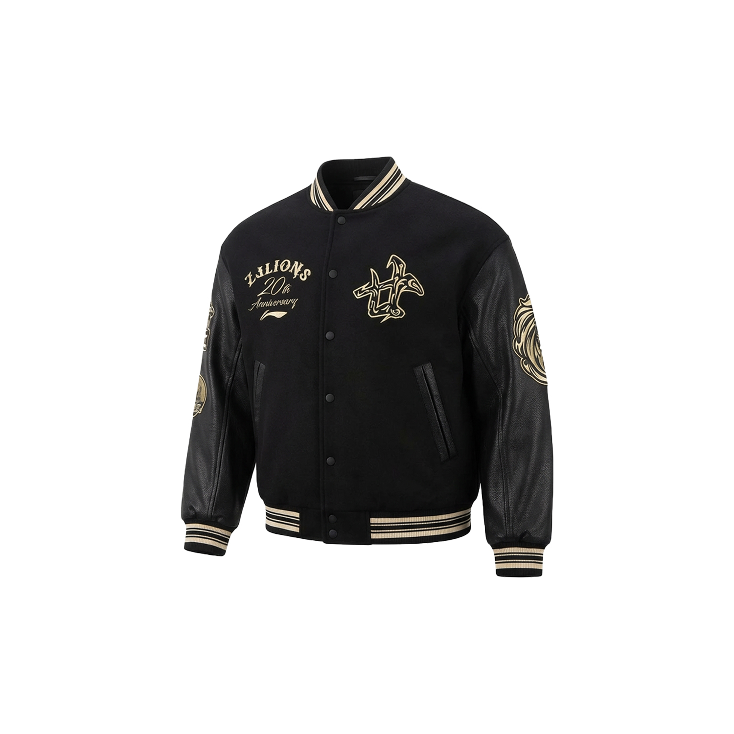 Бейсбольная куртка Li Ning, унисекс, черная
Бейсбольная куртка Li Ning, унисекс, черная