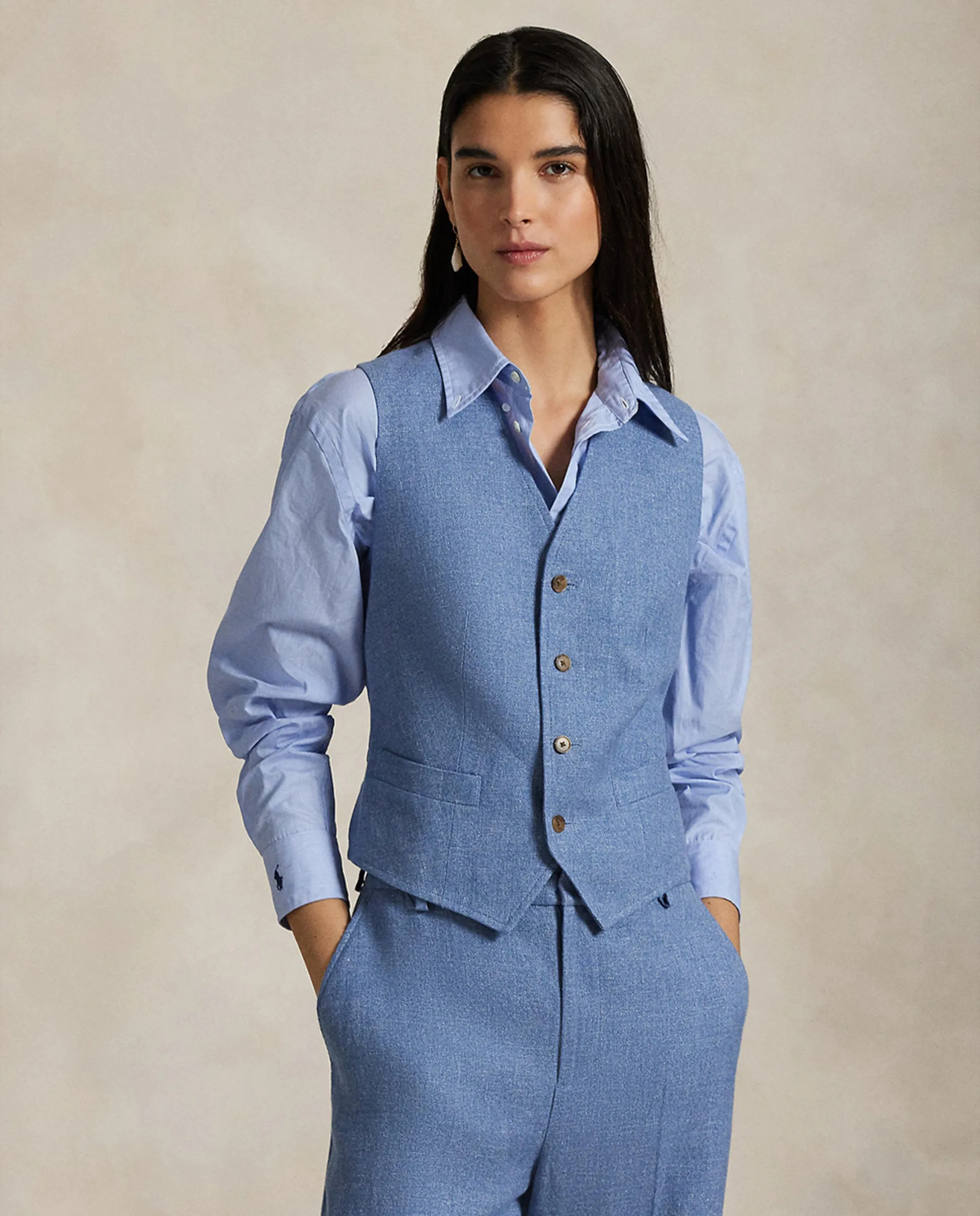 Женский льняной жилет с регулируемой пряжкой Polo Ralph Lauren, синий
Женский льняной жилет с регулируемой пряжкой Polo Ralph Lauren, синий