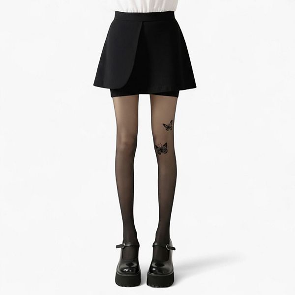 Женские колготки с прозрачным принтом бабочек и мерцающими звездами Anna-Kaci, Black
Женские колготки с прозрачным принтом бабочек и мерцающими звездами Anna-Kaci, Black