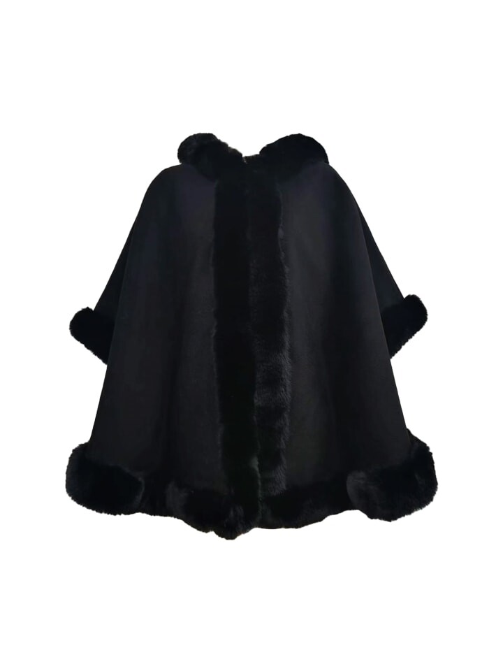 Блуза GINI LONDON Kimono Gini Soft Fur Trim Hooded Oversized Cape, черный
Блуза GINI LONDON Kimono Gini Soft Fur Trim Hooded Oversized Cape, черный