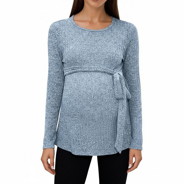 Женский топ с длинным рукавом для беременных из фактурной ткани и бантом на боку Anna-Kaci, Blue
Женский топ с длинным рукавом для беременных из фактурной ткани и бантом на боку Anna-Kaci, Blue