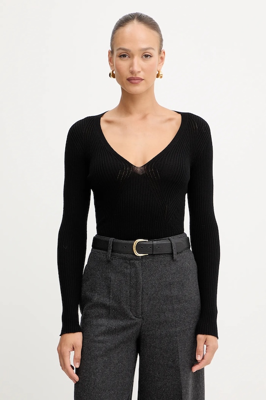 Шерстяной свитер Twinset, черный
Шерстяной свитер Twinset, черный