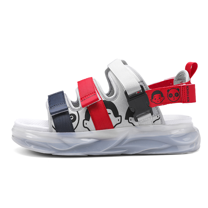 Пляжные сандалии мужские белые красно-черно-белые PNKE
Пляжные сандалии мужские белые красно-черно-белые PNKE