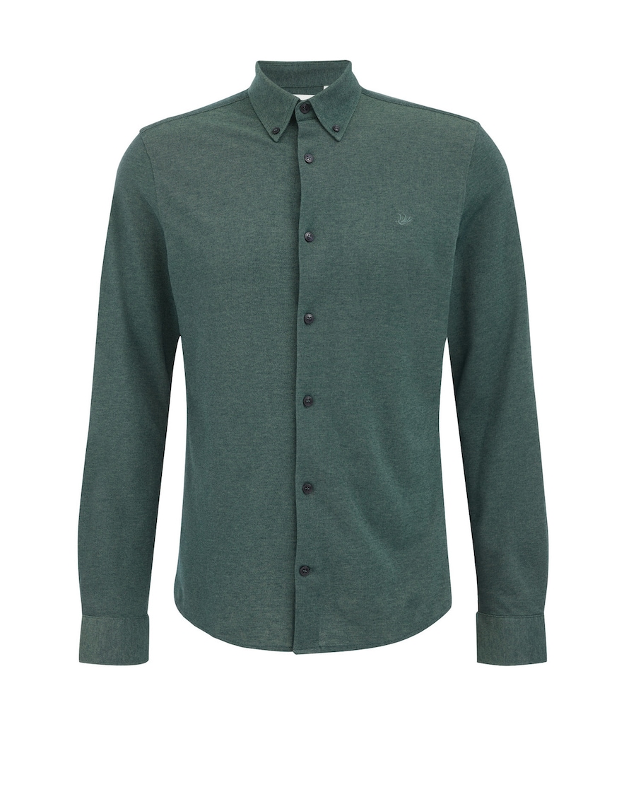 Рубашка Slim Fit на пуговицах WE Fashion, темно-зеленый
Рубашка Slim Fit на пуговицах WE Fashion, темно-зеленый