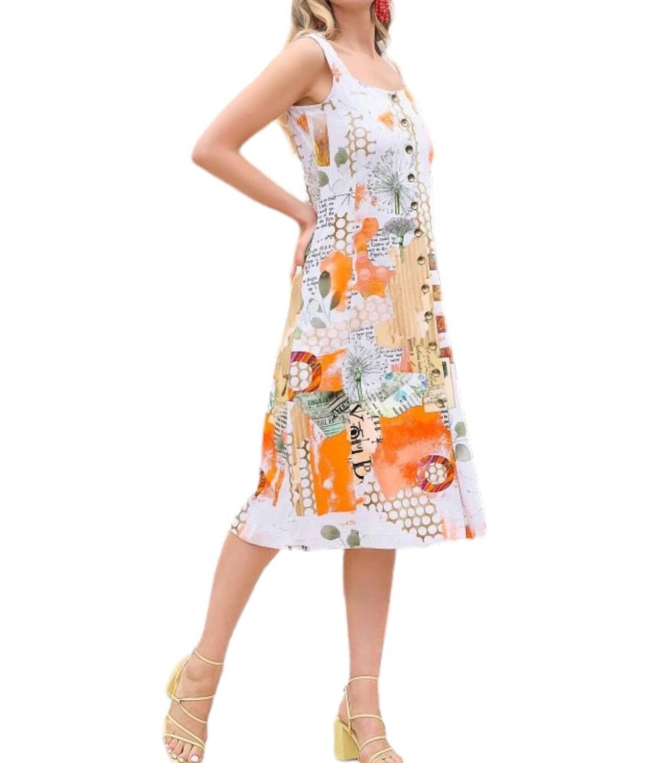 Оранжевое платье миди Big Changes Dolcezza, оранжевый
Оранжевое платье миди Big Changes Dolcezza, оранжевый