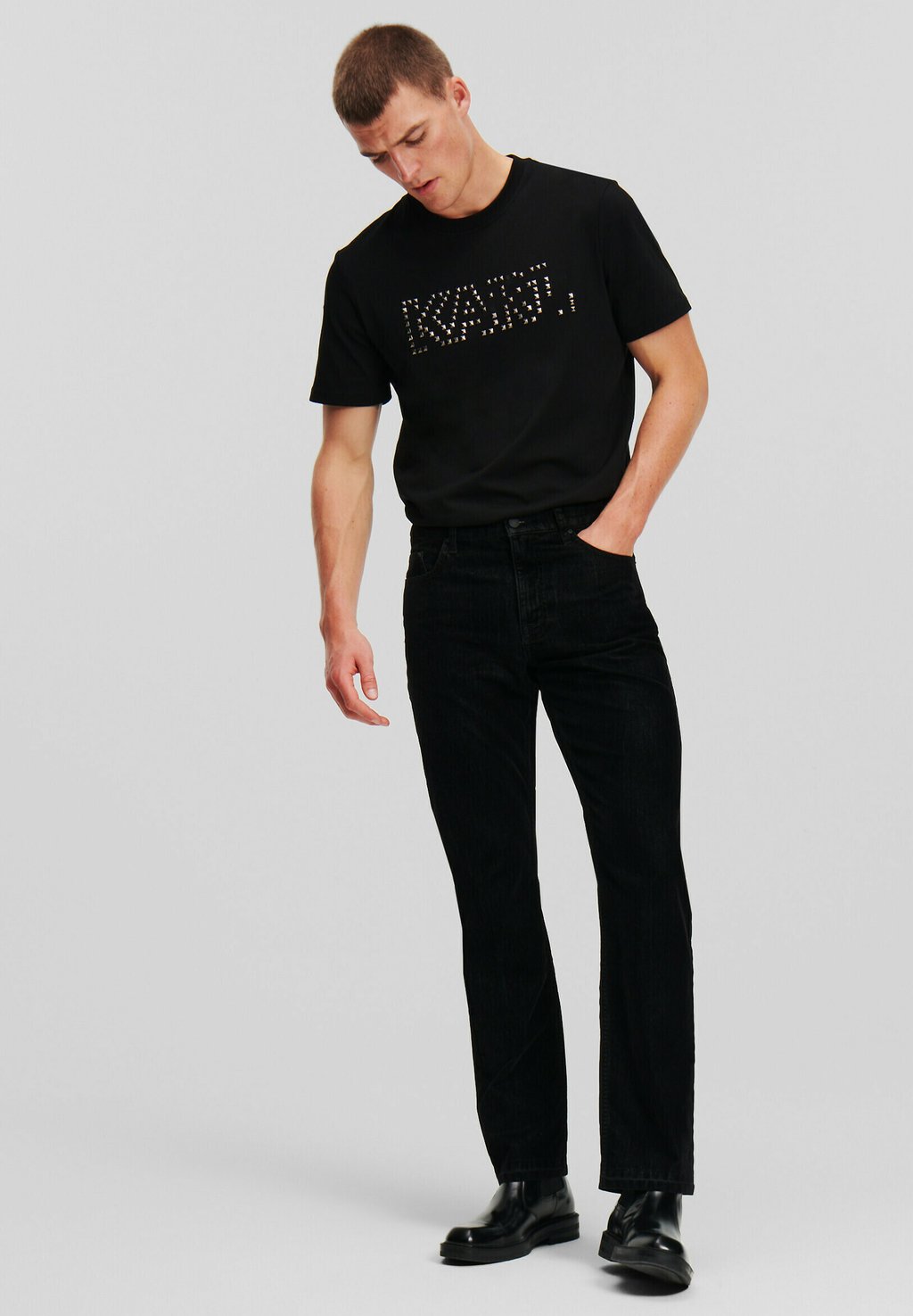 Джинсы прямого кроя FLOCK KARL LAGERFELD, черный деним
Джинсы прямого кроя FLOCK KARL LAGERFELD, черный деним