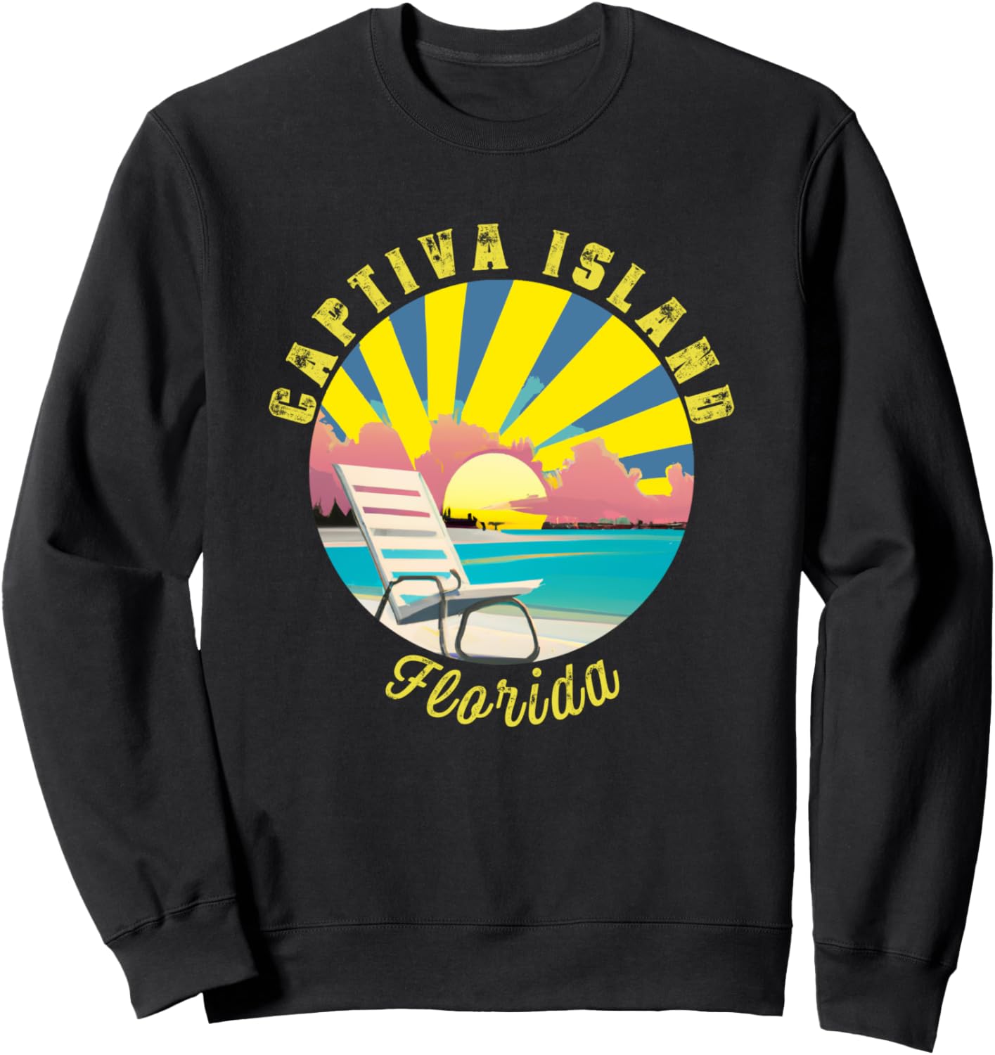 Толстовка с ретро-принтом «Закат и пляжный отдых» для острова Каптива Captiva Island Retro Souvenir Apparel, черный
Толстовка с ретро-принтом «Закат и пляжный отдых» для острова Каптива Captiva Island Retro Souvenir Apparel, черный
