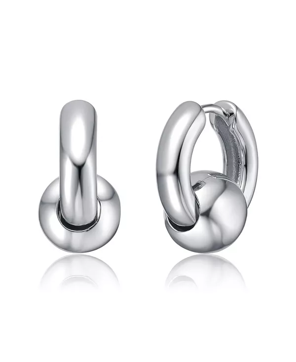 Серьги-Кольца Huggie Hoops с жемчугом и застежкой из белого золота или 14-каратного золота Rachel Glauber, silver
Серьги-Кольца Huggie Hoops с жемчугом и застежкой из белого золота или 14-каратного золота Rachel Glauber, silver