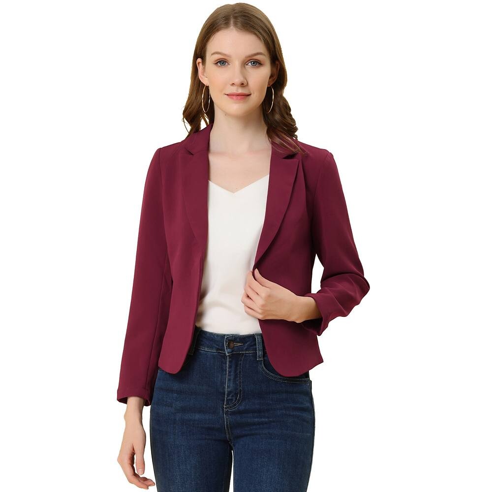 Женский пиджак с открытым передом и цветочным принтом ALLEGRA K, цвет Burgundy Solid
Женский пиджак с открытым передом и цветочным принтом ALLEGRA K, цвет Burgundy Solid