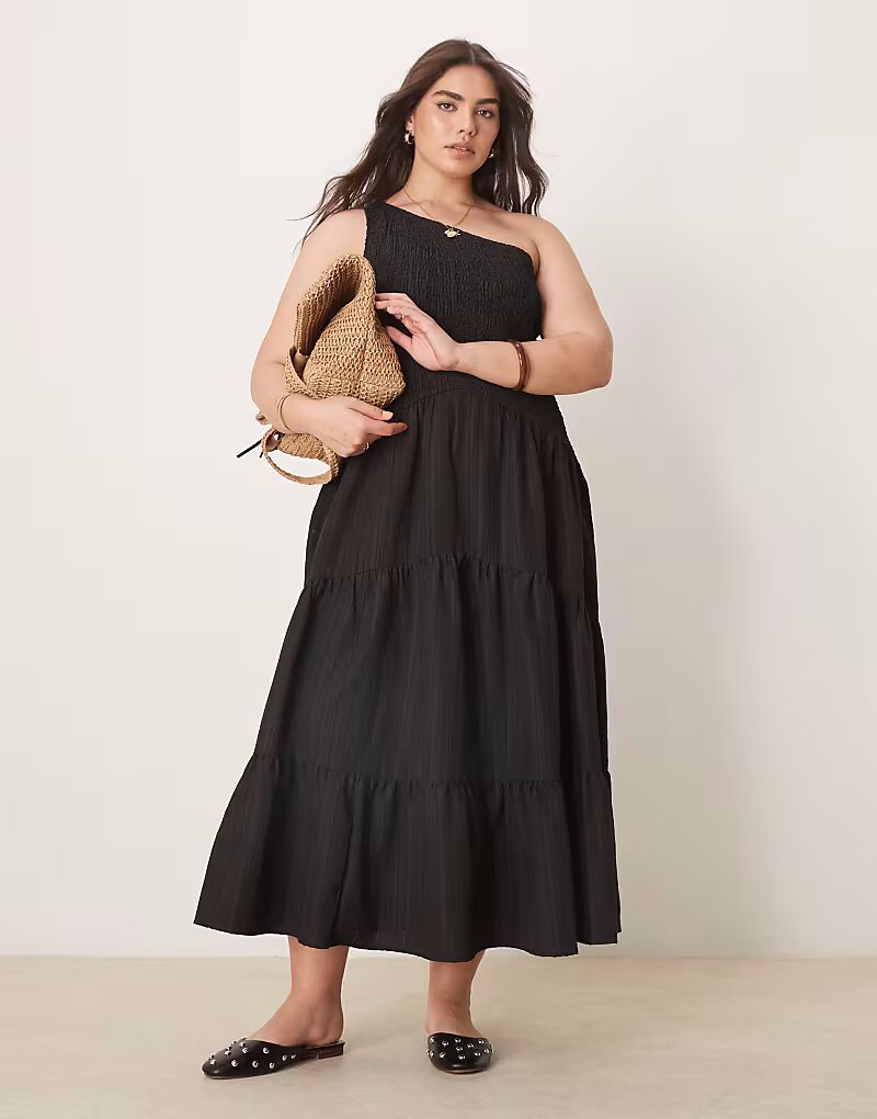 Платье миди ASOS DESIGN Curve с жатым кроем и асимметричным вырезом черного цвета ASOS Curve
Платье миди ASOS DESIGN Curve с жатым кроем и асимметричным вырезом черного цвета ASOS Curve