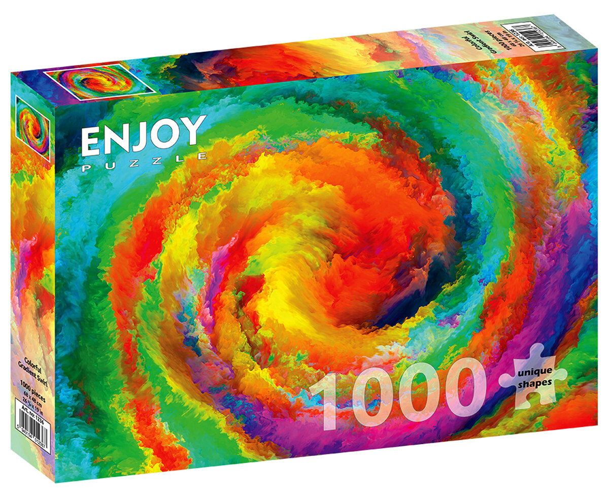 Пазл, Цветной градиентный водоворот, 1000 шт. Enjoy
Пазл, Цветной градиентный водоворот, 1000 шт. Enjoy
