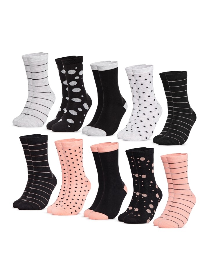 Носки Occulto 10er Pack Muster Baumwoll Lotte, цвет schwarz-lachs
Носки Occulto 10er Pack Muster Baumwoll Lotte, цвет schwarz-lachs