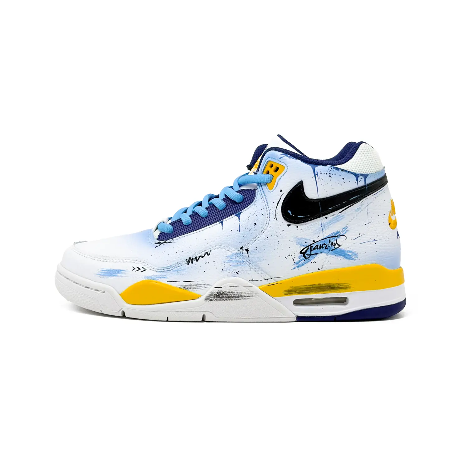 Nike Высокие винтажные баскетбольные кроссовки для мужчин с технологией Flight Legacy Cushion и износостойкой подошвой, синие
Nike Высокие винтажные баскетбольные кроссовки для мужчин с технологией Flight Legacy Cushion и износостойкой подошвой, синие