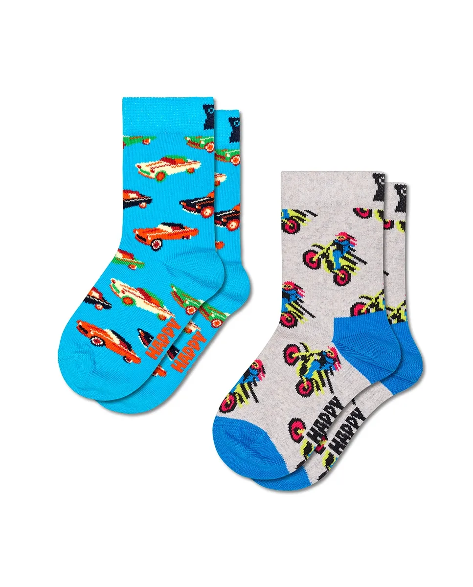 Длинные носки для мальчика, упаковка 2 штуки, с машинами Happy Socks, мультиколор
Длинные носки для мальчика, упаковка 2 штуки, с машинами Happy Socks, мультиколор
