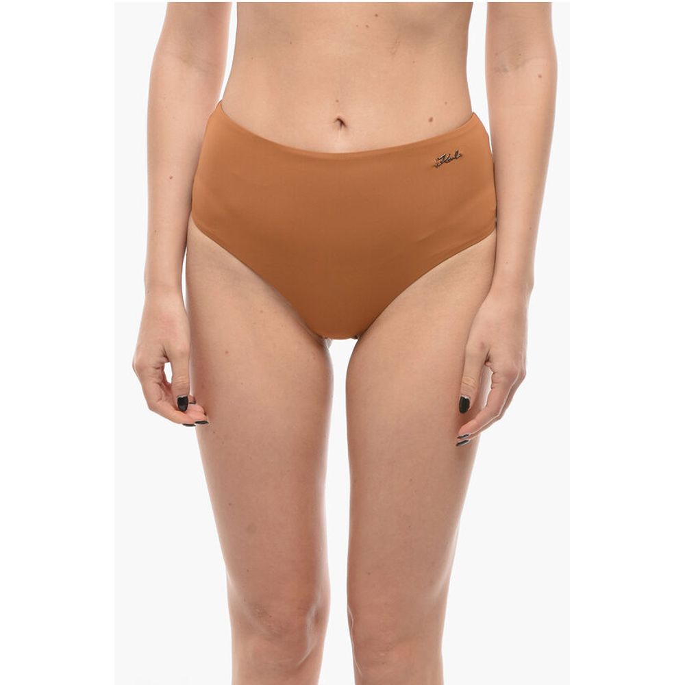 Плавки бикини с высокой талией и серебряным логотипом Karl Lagerfeld, Brown
Плавки бикини с высокой талией и серебряным логотипом Karl Lagerfeld, Brown