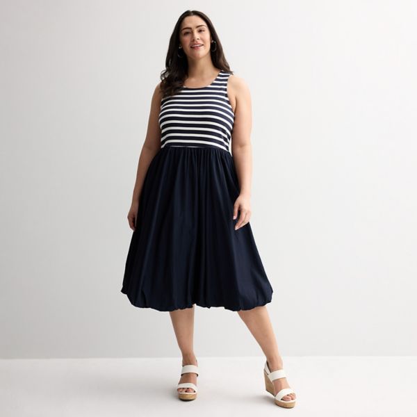 Платье миди больших размеров с подолом-пузырьком Nine West, цвет sky captain
Платье миди больших размеров с подолом-пузырьком Nine West, цвет sky captain