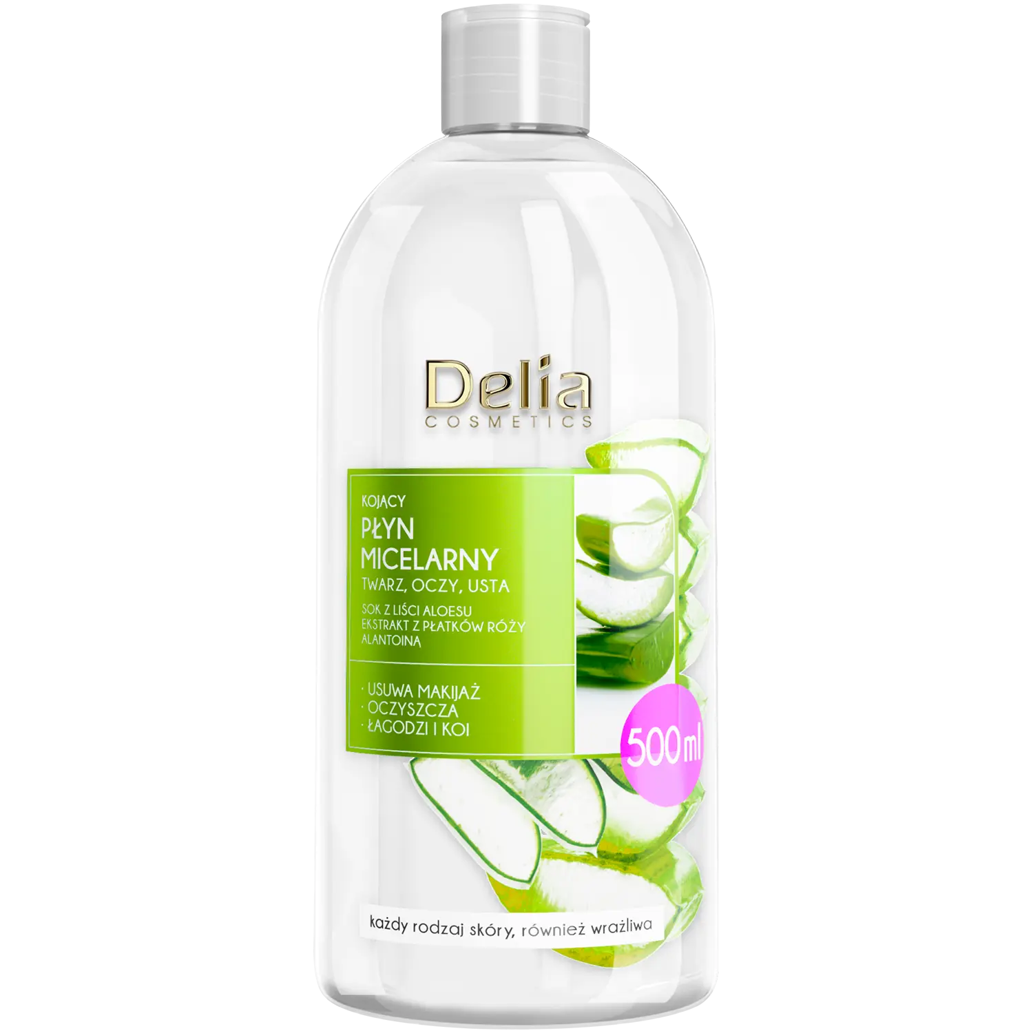 Delia Aloe успокаивающая мицеллярная вода, 500 мл
Delia Aloe успокаивающая мицеллярная вода, 500 мл