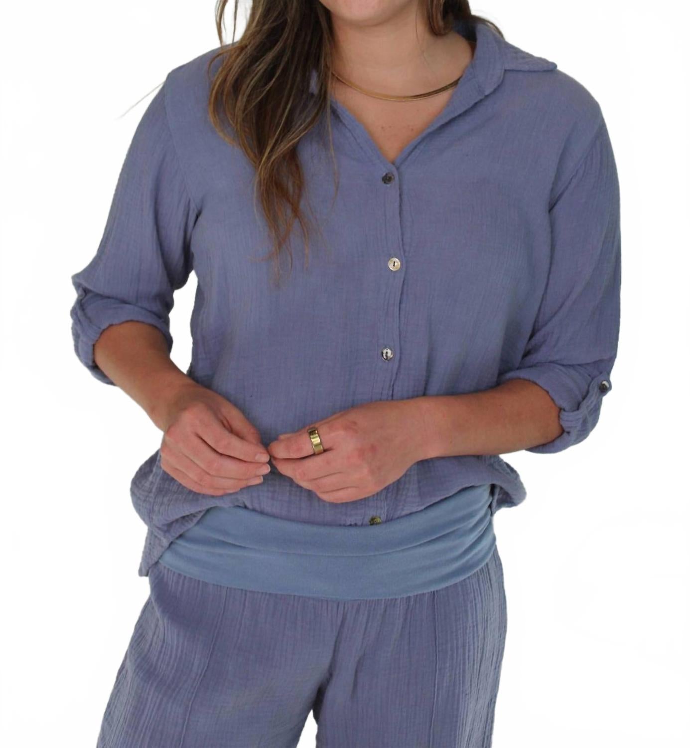 Серая рубашка на пуговицах из газы Fresh laundry, серый
Серая рубашка на пуговицах из газы Fresh laundry, серый