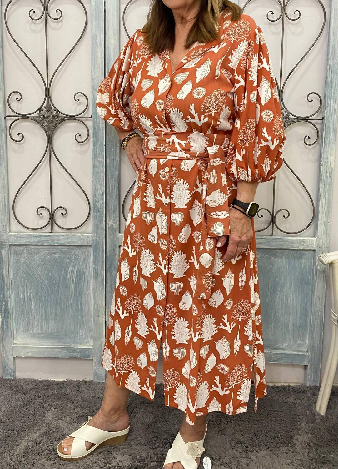 Платье миди с пышными рукавами цвета морской ракушки MARE SOLE AMORE, цвет sea shell
Платье миди с пышными рукавами цвета морской ракушки MARE SOLE AMORE, цвет sea shell