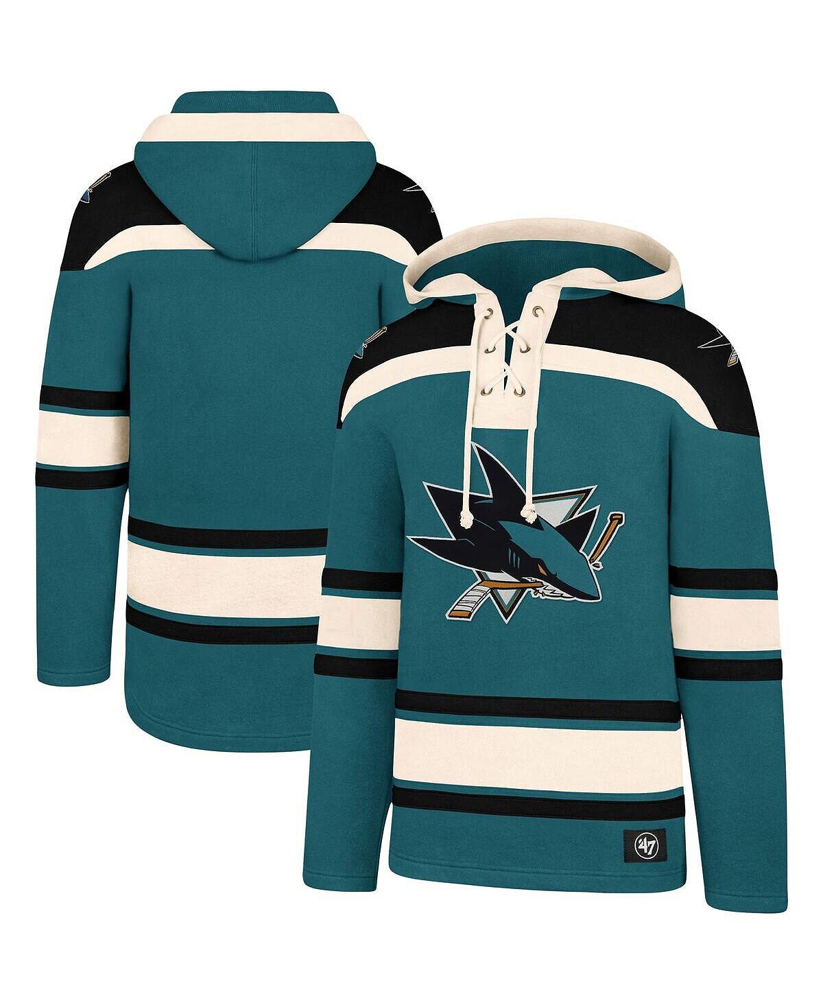 Мужская бирюзово-черная худи san jose sharks superior lacer pullover '47 Brand, мульти
Мужская бирюзово-черная худи san jose sharks superior lacer pullover '47 Brand, мульти