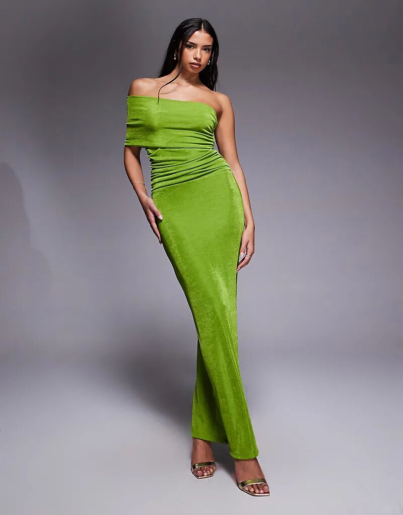 Двухслойное облегающее платье макси Aria Cove зеленого цвета с многофункциональным кроем.
Двухслойное облегающее платье макси Aria Cove зеленого цвета с многофункциональным кроем.