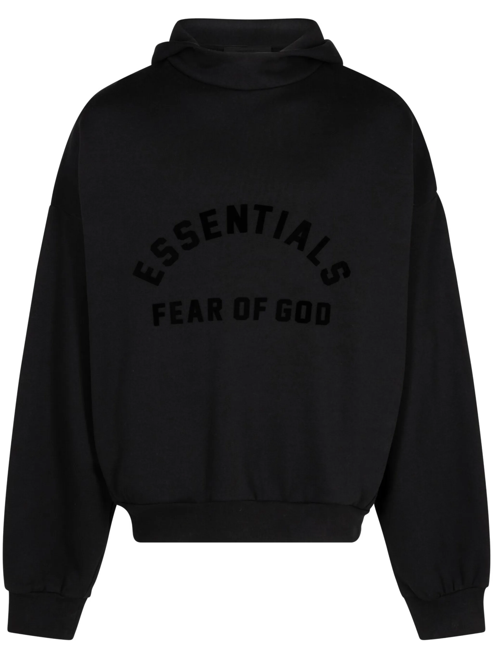 Худи с приспущенными плечами и логотипом Fear Of God Essentials, черный
Худи с приспущенными плечами и логотипом Fear Of God Essentials, черный